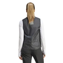 Veste Sans Manche Femme Adidas Own The Run -Équipement De Fitness adidas ik7446 5 apparel on model back view white