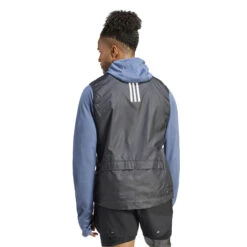 Veste Sans Manche Adidas Own The Run -Équipement De Fitness adidas in1493 5 apparel on model back view white
