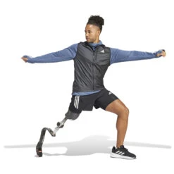 Veste Sans Manche Adidas Own The Run -Équipement De Fitness adidas in1493 6 apparel on model walking view white