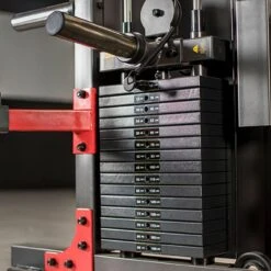 Appareil De Musculation Avec Plaques BH Fitness Power Smith [Taille 160x210x220 cm] -Équipement De Fitness bh fitness g145 noir rouge 3