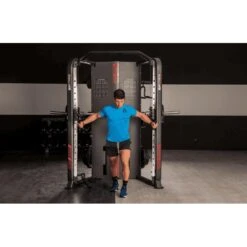 Appareil De Musculation BH Fitness Rack Smith [Taille 211x146x221 cm] -Équipement De Fitness bh fitness g160 noir 4